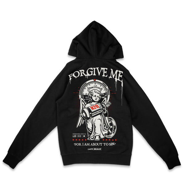 Black Late Brake Sin City Hoodie — rear view