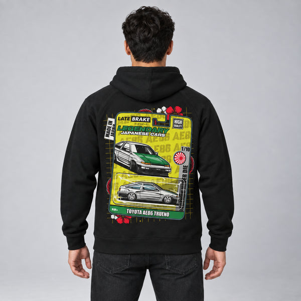 AE86 Die-cast Hoodie — studio-rear