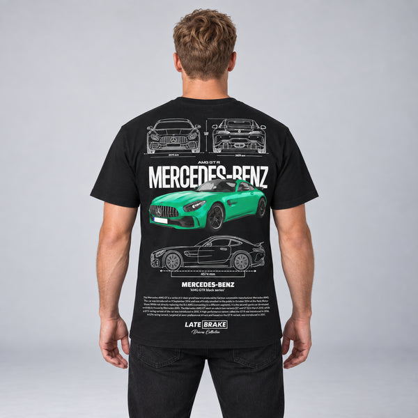 AMG GTR (Green) Drivers Collective T-Shirt — studio-rear