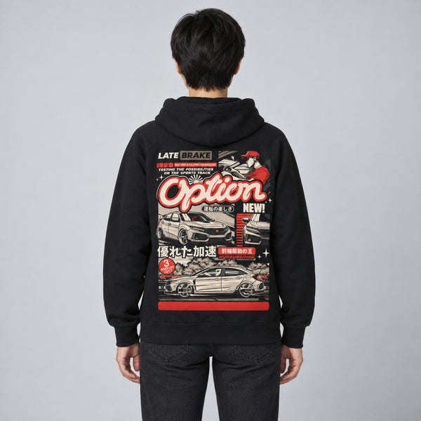 Civic Option Hoodie — studio-rear
