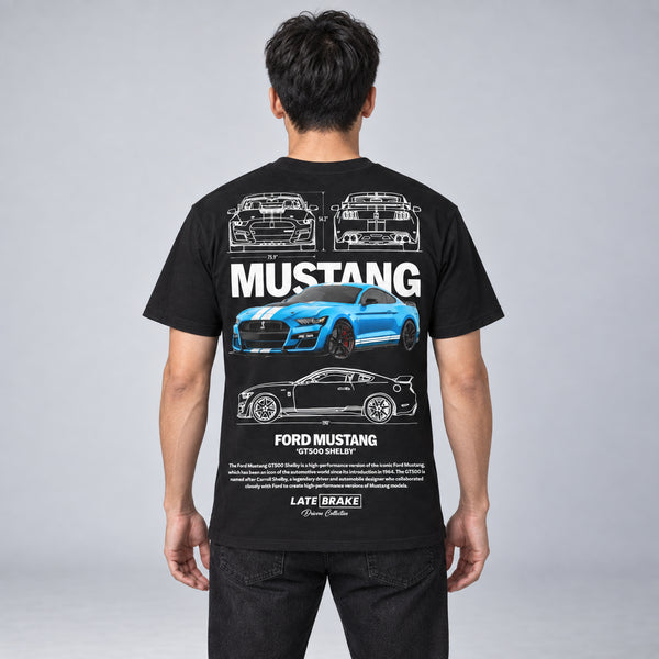 GT500 (Blue) Drivers Collective T-Shirt — studio-rear