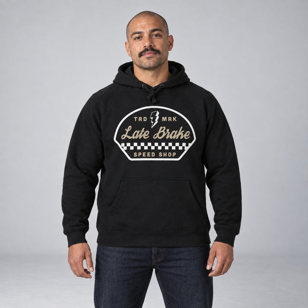 LB Speed Shop OG Badge Hoodie — studio-front
