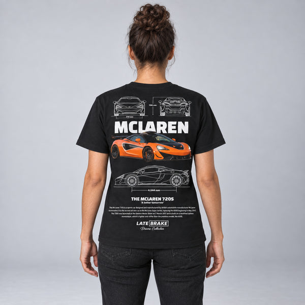 McLaren 720S Drivers Collective T-Shirt — studio-rear