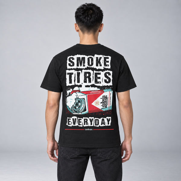 Smoke Tires Everyday T-Shirt — studio-rear