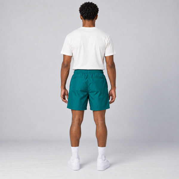 Stacked JPN Beach Shorts 17" — studio-rear