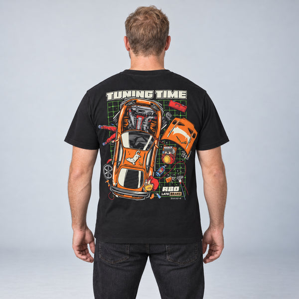Tuning Time T-Shirt — studio-rear