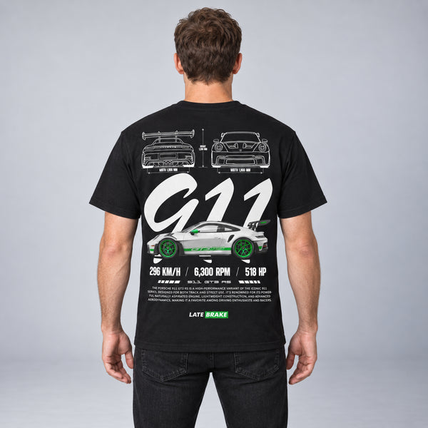 911 GT3 WG Drivers Collective T-Shirt — studio-rear
