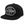 Late Brake black flat brim cap with a white LATE BRAKE patch on a white background.