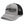 Late Brake grey and black mesh trucker hat with a black LATE BRAKE wordmark on a white background.