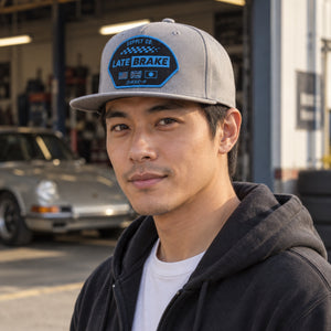 International Supply BLU Patch Cap - Flat Brim (Grey)