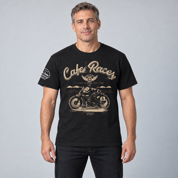 Cafe Racer Unique T-Shirt — studio-front
