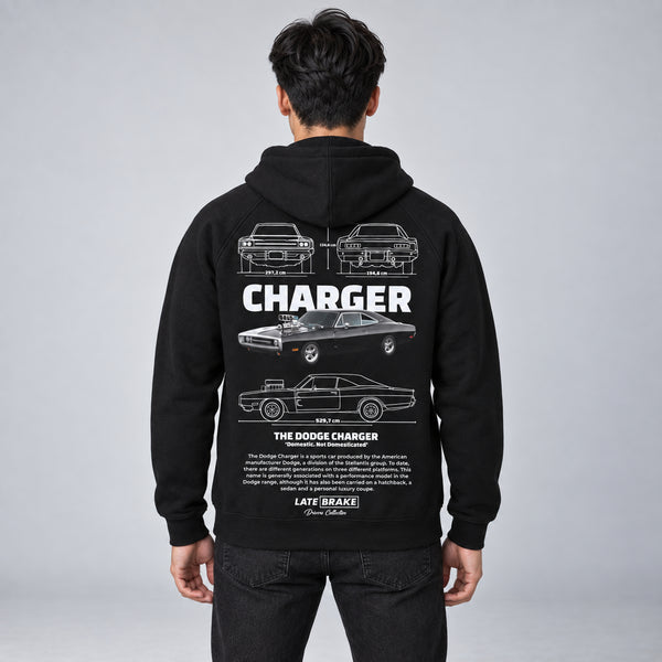 Charger 1970 Drivers Collective Hoodie — studio-rear