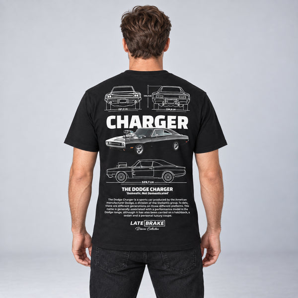 Charger 1970 Drivers Collective T-Shirt — studio-rear