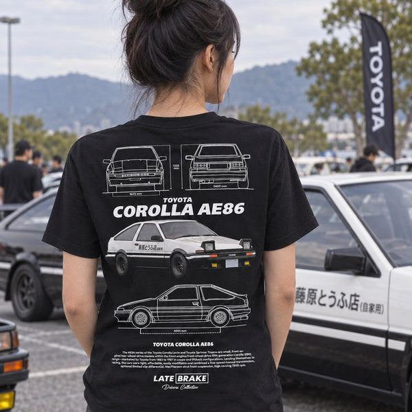 Corolla AE86 Drivers Collective T-Shirt — lifestyleSQ