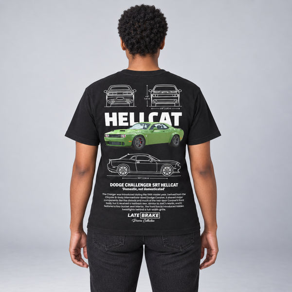 Hellcat Drivers Collective T-Shirt — studio-rear