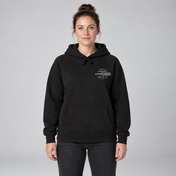 LB International Supply Hoodie (Grey Gradient) — studio-front