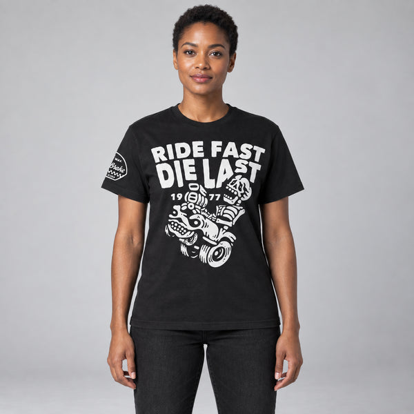 Ride Fast Die Last T-Shirt — studio-front