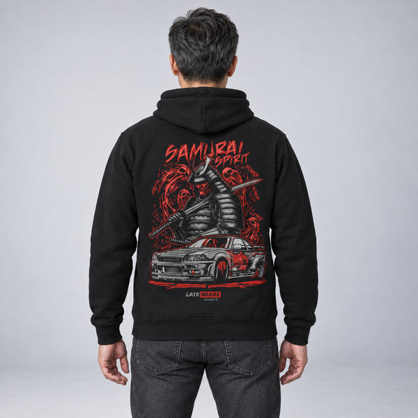 Samurai Hoodie — studio-rear