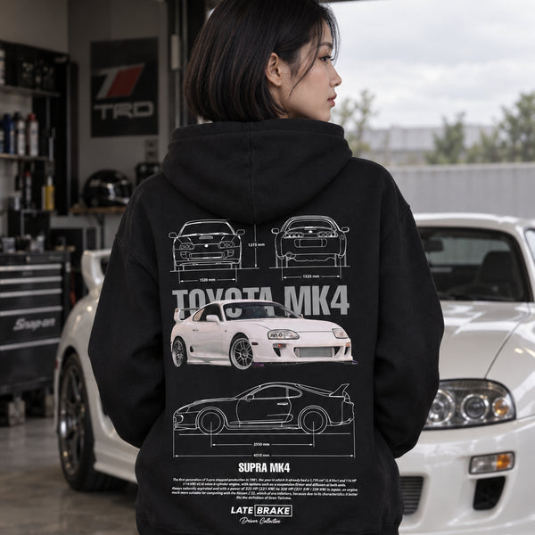 Supra MK4 (WHT) Drivers Collective Hoodie — lifestyleSQ