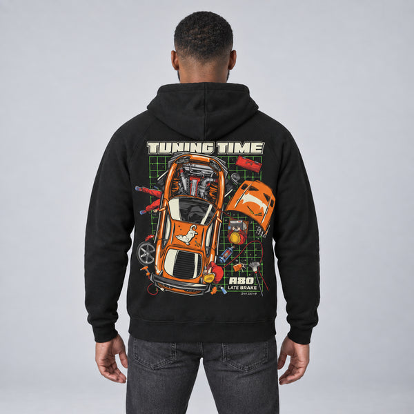 Tuning Time Hoodie — studio-rear