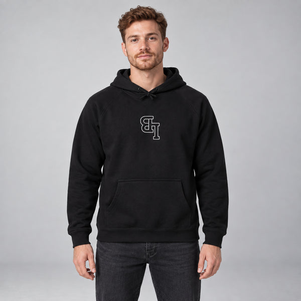 Upended Mono Outline Hoodie — studio-front